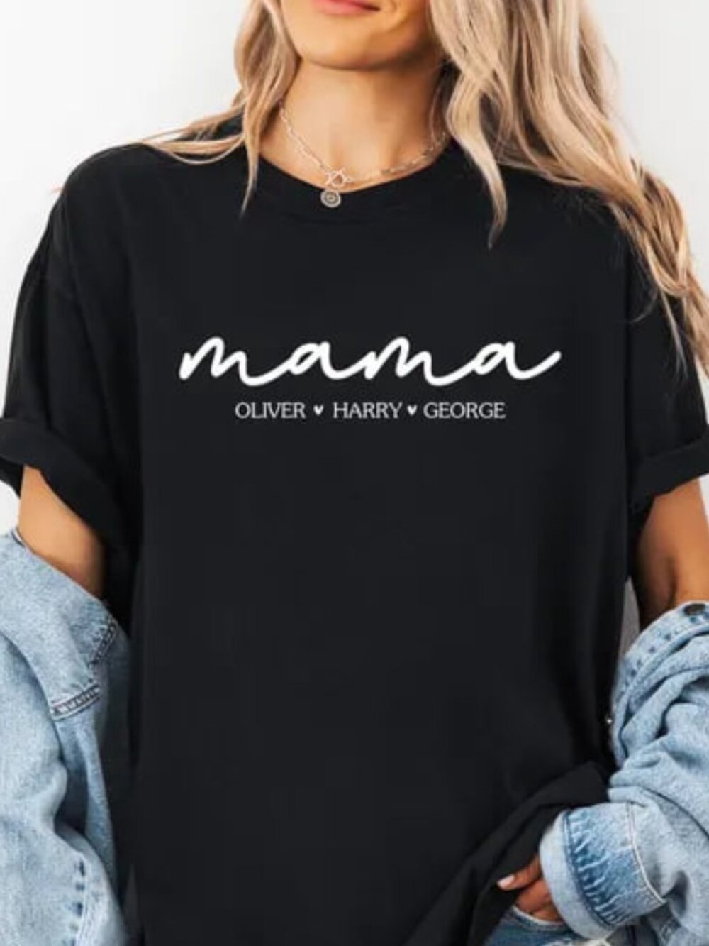 Personalised Mama Shirt, Mothers Day Gift For Mom, Cute Mama Tshirt
